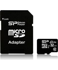 Silicon Power Elite UHS-I 16 GB MicroSDHC Flash memory class 10 SD adapter Карты памяти
