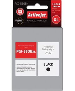 Activejet ACC-550BN replacement Canon PGI-550BK 25 ml black Новинки Компьютерная техника