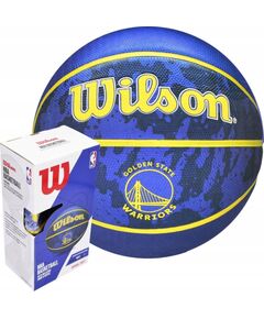 Basketbola bumba Wilson NBA Team Golden State Warriors WZ4007802XP 7 zila komplekts ar pumpi Basketbolam