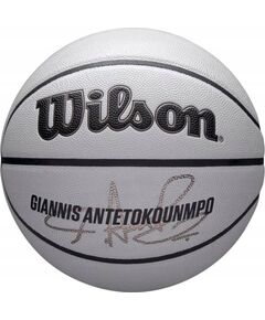 Basketbola bumba Wilson NBA Player Icon UV Giannis WZ4030901XB 7 pelēka Basketbolam