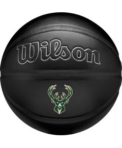 Basketbola bumba Wilson NBA Team Premiere Milwaukee Bucks WZ4026417XB 7 melna Basketbolam