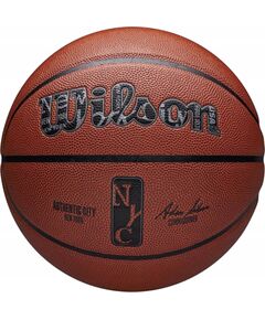 Basketbola bumba Wilson NBA Authentic City New York WZ2016001XB 7 oranža Basketbolam