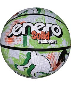 Basketbola bumba Enero Solid R.7 1053080 zaļa/balta Basketbolam