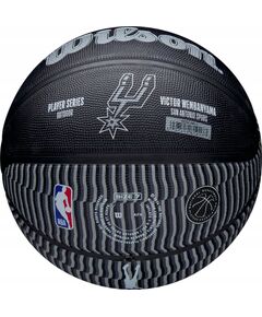 Basketbola bumba Wilson NBA Player Icon Victor Wembanyama Outdoor Ball WZ3017801XB 7 melna Basketbolam