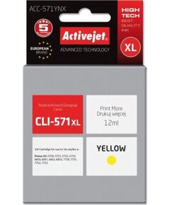 Activejet ACC-571YNX (Canon CLI-571Y XL Supreme 12 ml Y) Новинки Компьютерная техника