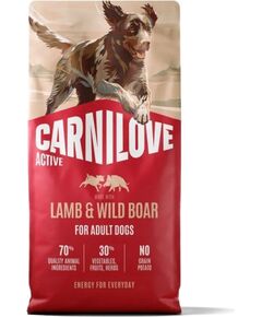 CARNILOVE ACTIVE DOG LAMB&WILD BOAR ADULT 12kg Suņu barība
