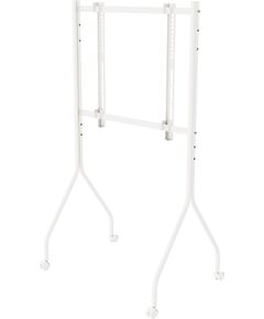 Maclean TV Stand / Cart, on wheels, 37–80", max. load 50 kg, max. VESA 600x400, white, MC-180 W Крепления для телевизоров