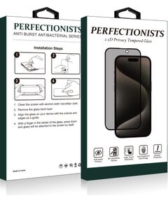 Tempered glass 2.5D Privacy Perfectionists Apple iPhone 12 mini black Ekrānu aizsardzība