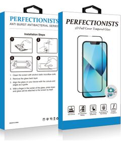 Tempered glass 3D Perfectionists Samsung S908 S22 Ultra 5G curved black Ekrānu aizsardzība