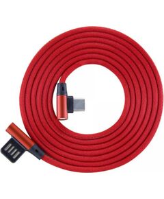 Sbox USB-C-90-R USB Type-C 90 m/m 1.5m Type-C-90R Strawberry Red Data USB kabeļi