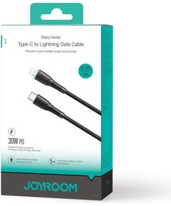 Joyroom SA32-CL3 Type-C to Lightning Starry Series Cable A32 Кабель для зарядки 30W 480mb/s 1m / чёрный Дата USB-кабели