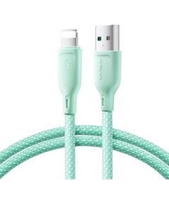 Joyroom SA34-AL3 USB - Lightning Cable Multi-Color Series A14 Кабель для зарядки 480mb/s, 3A, 1.2m / зелёный Дата USB-кабели