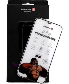 Evelatus Samsung  Galaxy S24 Ultra 2.5D Corning Gorilla Glass Anti-Static 3D Full Cover 10X Stronger Black Ekrānu aizsardzība