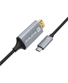 Evelatus Universal  Data Cable HDMI to Type C TPC04 Black Дата USB-кабели