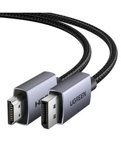 Ugreen   DisplayPort (DP) spraudnis - HDMI vienvirziena spraudni 4K@30Hz 1m melns DP125 UGREEN Jaunumi - Datori