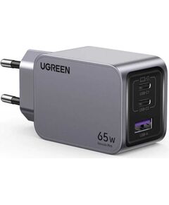Ugreen   Nexode Pro USB-A+2 USB-C 65W Mini GaN Fast Charger Set Grey Зарядные устройства