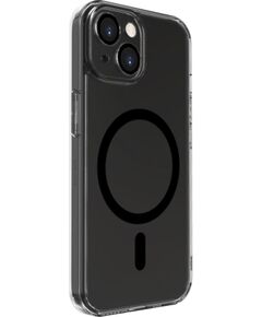 Evelatus Apple  iPhone 15 Clear Case With MagSafe and Camera Protection Transparent Black Neoriģinālie Maciņi
