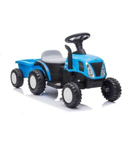 Lean Cars Electric Tractor with Trailer A009 Blue Детский электромобиль