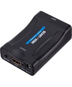 Adapter AV Fusion Accessories Converter SCART to HDMI + audio Black Новинки Компьютерная техника