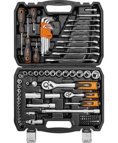 Instrumentu komplekts Neo Work tool and accessory set 1/2" 1/4" 100 pcs. Новинки Компьютерная техника