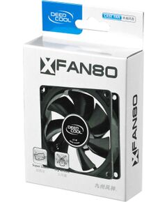 80mm case ventilation fan, 2 Pin; hydro bearing, Deepcool Korpusu dzesēšana