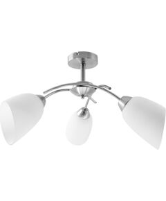 Activejet Classic chandelier pendant ceiling lamp NIKITA nickel triple 3xE27 for living room Modernās lampas