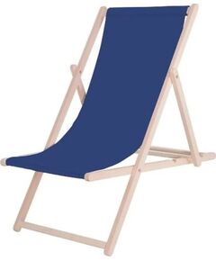 Platinet PLATINET LEŻAK OGRODOWY DREWNIANY SUMMER SUNBED GRANATOWY [45434] Шезлонги и пляжные стулья