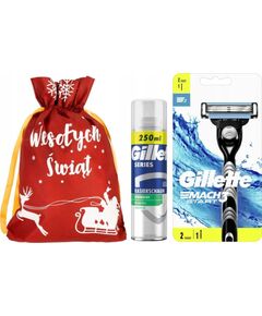 Gillette GILLETTE Zestaw Prezentowy dla Mężczyzn - Pianka + Maszynka Smaržas - NESAKĀRTOTS
