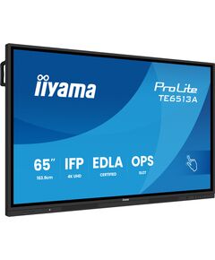 Monitors iiyama IIYAMA 163.9cm(65") TE6513A-B2AG 16:9 skārienekrāns 2xHDMI+2xUSB-C kurjerpiegāde Monitori