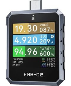 USB FNIRSI FNB-C2 Tester Testeri un mērierīces