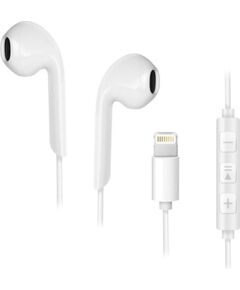 Forcell   Wire earphones Lightning Forcell F-Audio HR-ME25 white Austiņas