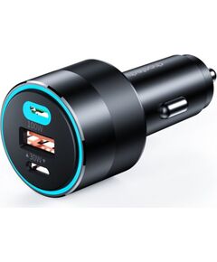 Choetech   Choetech fast car charger 130W 2xUSB-C + USB-A black (TC0011) Зарядные устройства