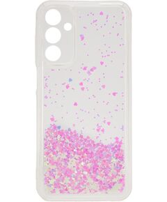 iLike Samsung  Galaxy A15 Silicone Case Water Glitter Light Pink Neoriģinālie Maciņi