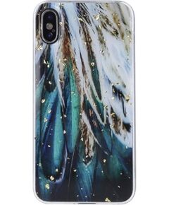 iLike Samsung  Gold Glam case for Samsung Galaxy A53 5G feathers Neoriģinālie Maciņi