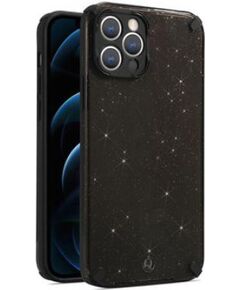 iLike Apple  IPHONE 12 PRO ARMOR GLITTER CASE Black Neoriģinālie Maciņi