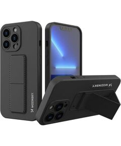 Wozinsky Apple  Phone 13 Pro Max Kickstand Case silicone case with stand Black Neoriģinālie Maciņi