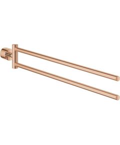 Grohe dvieļu stienis Atrio New, divzaru, warm sunset Аксессуары для ванной