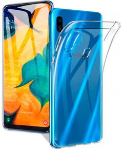 Evelatus Samsung  A20 Silicon Case Transparent Neoriģinālie Maciņi
