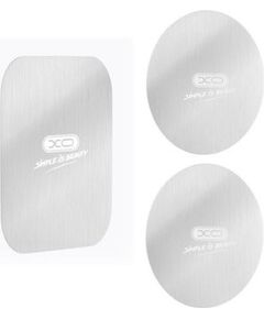 iLike   Magnetic holder plates 3pcs stickers Silver Telefonu Turētāji Auto Velo Moto