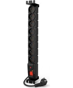 Acar S8 FA RACK power strip (5m; black) Strāvas pagarinātāji