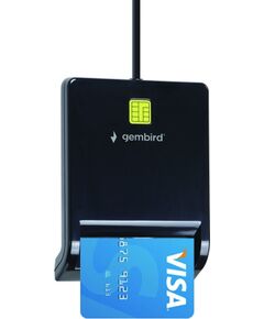 Gembird FD2-SCR USB smart card reader, black Karšu lasītāji
