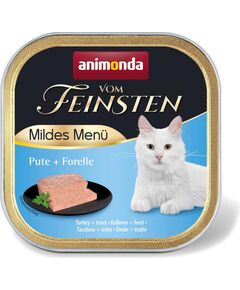 ANIMONDA Vom Feinsten Mildes Menu Turkey and trout  - wet cat food - 100g Barība