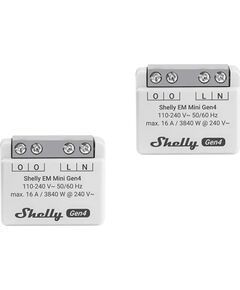 SHELLY EM Mini Gen4 Energy Meter, 2 pieces Viedie Sensori