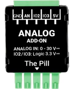 SHELLY 0-30V Analog Module—an add-on for the Shelly Pill Viedie slēdži