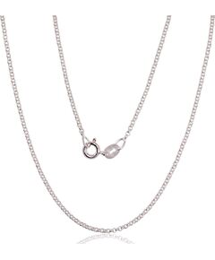 Серебряная цепочка Rollo 1 мм #2400144, Серебро 925°, длина: 47 см, 2.5 гр. Ķēdītes