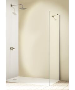 Huppe dušas siena Design elegance, 900 mm, h=2000, matēts sudrabs/caurspīdīgs stikls AP Dušas sienas