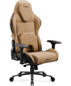 Krzesło biurowe Diablo Chairs Fotel gamingowy materiałowy brązowy, Normal Size: Diablo X.One Prime Camel Brown Игровые стулья