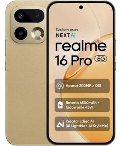 Realme 16 Pro 5G Смартфон 8GB / 512GB Master Gold Мобильные телефоны