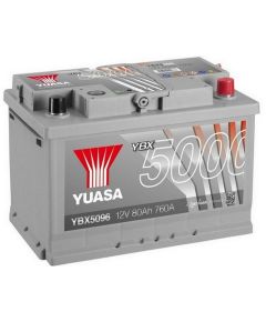 Akumulators Yuasa 5000 YBX5096 80Ah 760A
