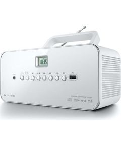 Muse M-28RDW White, Portable radio CD/MP3 Player with USB